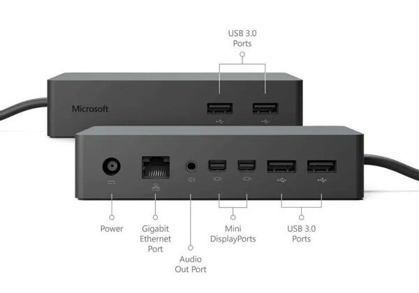 Microsoft Surface Dock 1661 - Refurbished Genuine Docking Station